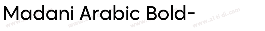 Madani Arabic Bold字体转换